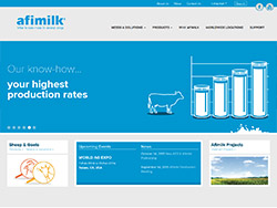 afimilk website screenshot 1