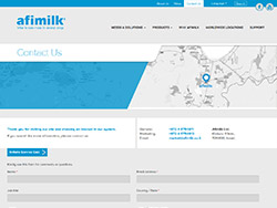 afimilk website screenshot 3