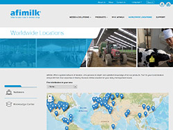 afimilk website screenshot 4