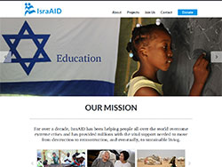 IsraAID website screenshot 1