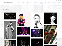 לין קרוז website screenshot 5