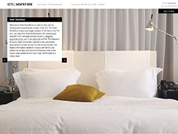Hotel Montefiore website screenshot 1