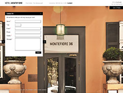 Hotel Montefiore website screenshot 6