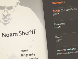 Noam Sheriff website screenshot 2