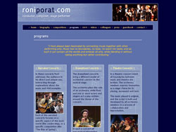 Roni Porat website screenshot 3