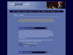 Roni Porat website screenshot 4