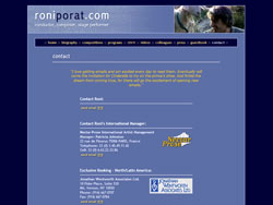 Roni Porat website screenshot 6