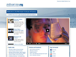 מכון ויצמן למדע website screenshot 5
